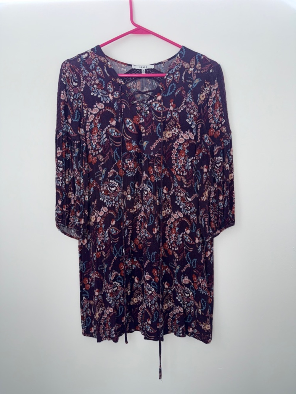 Flowy Paisley-Print Dress